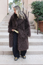 Manteau Mila en fausse fourrure