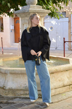 Veste Cape noir