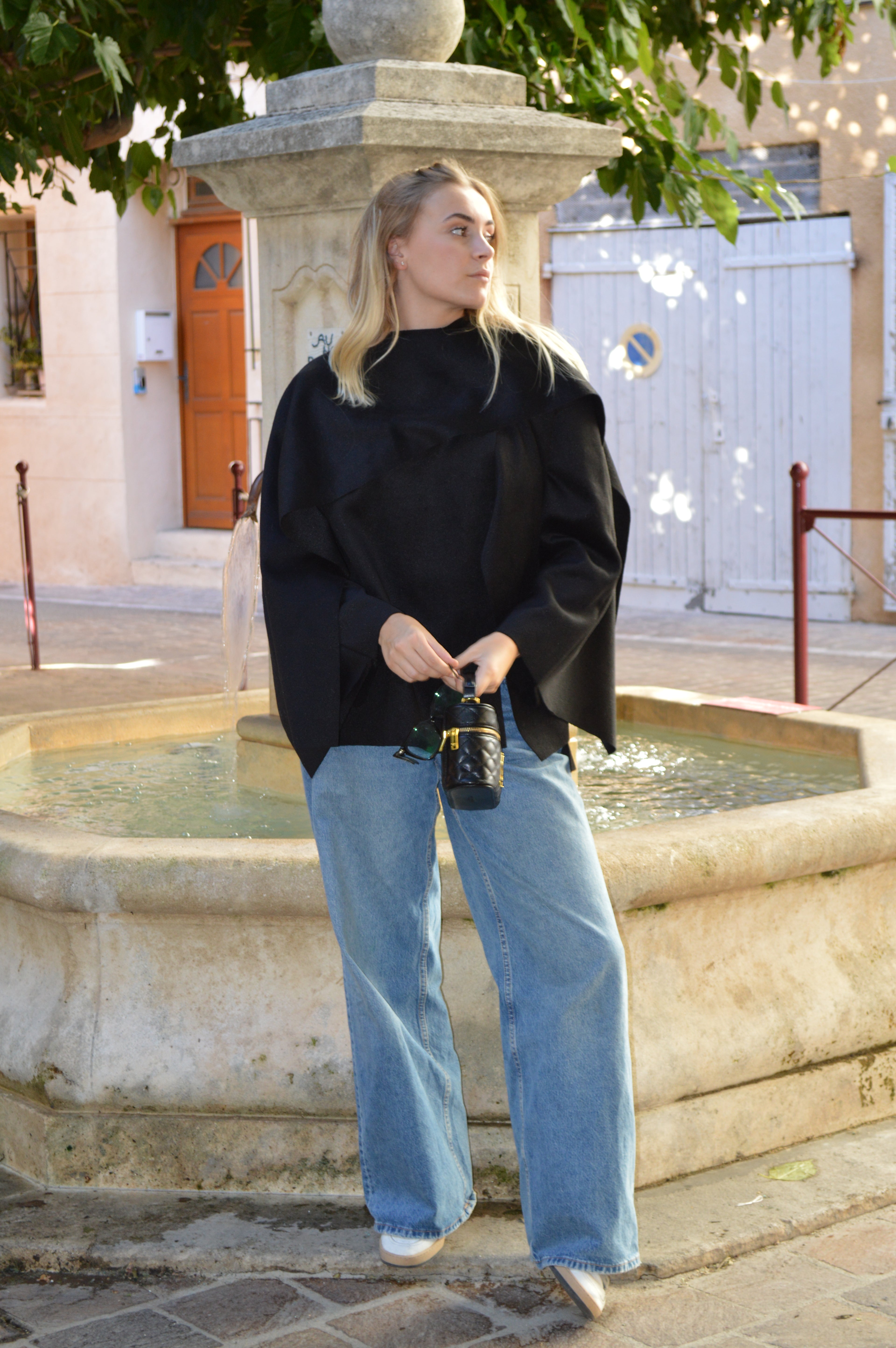 Veste Cape noir