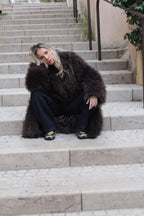 Manteau Mila en fausse fourrure