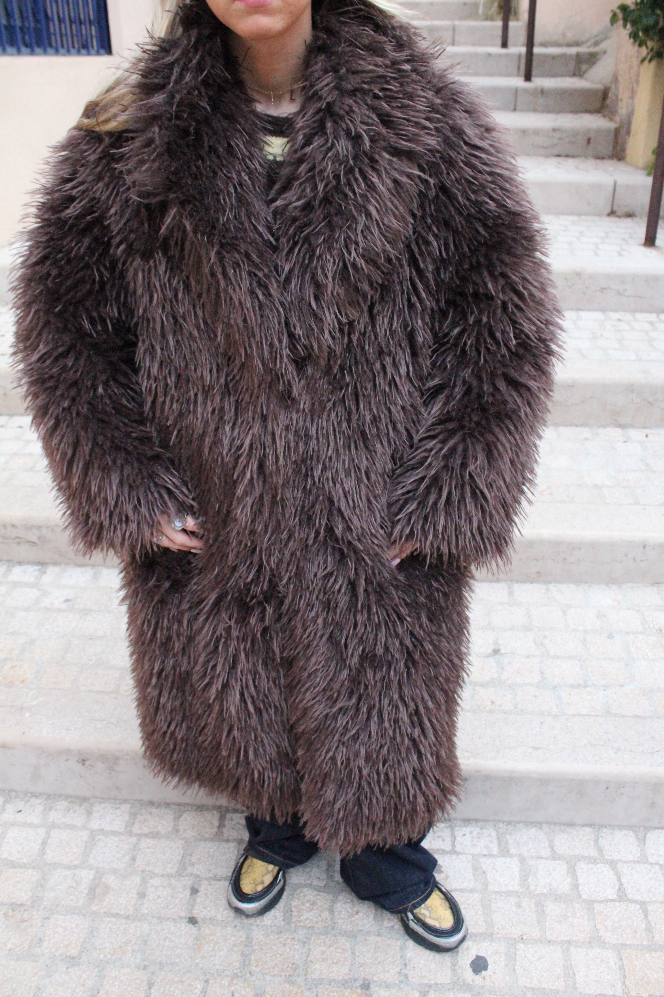 Manteau Mila en fausse fourrure