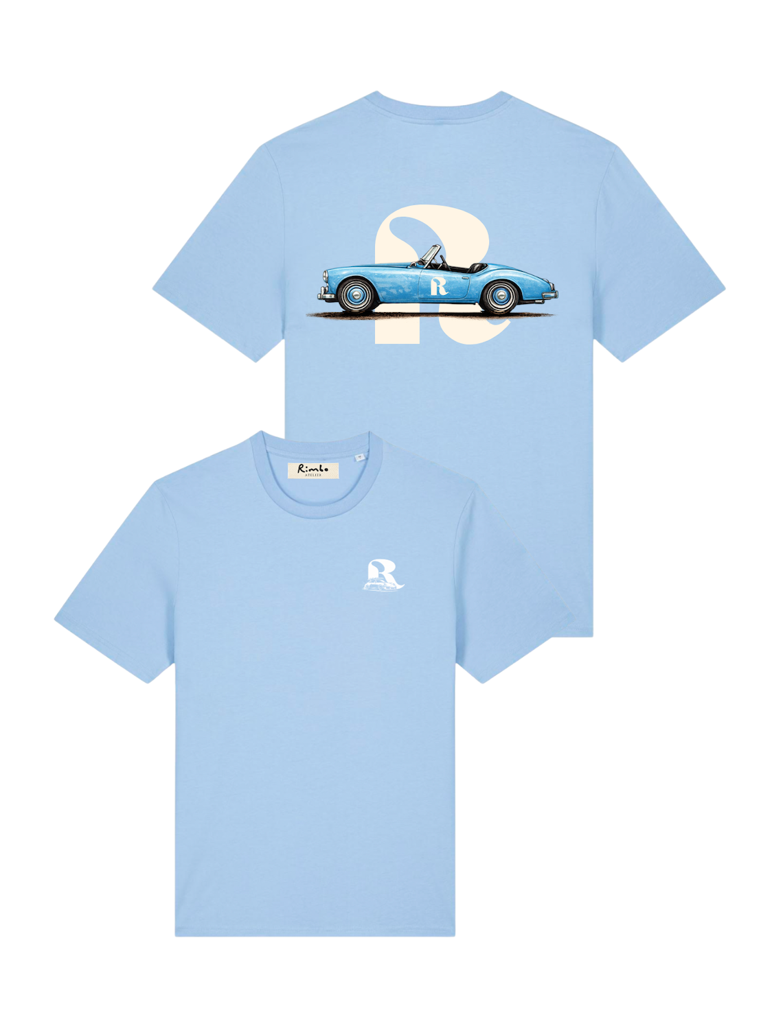 T-shirt Vintage Bleu