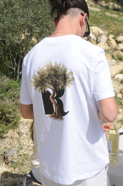 T shirt Olivier blanc