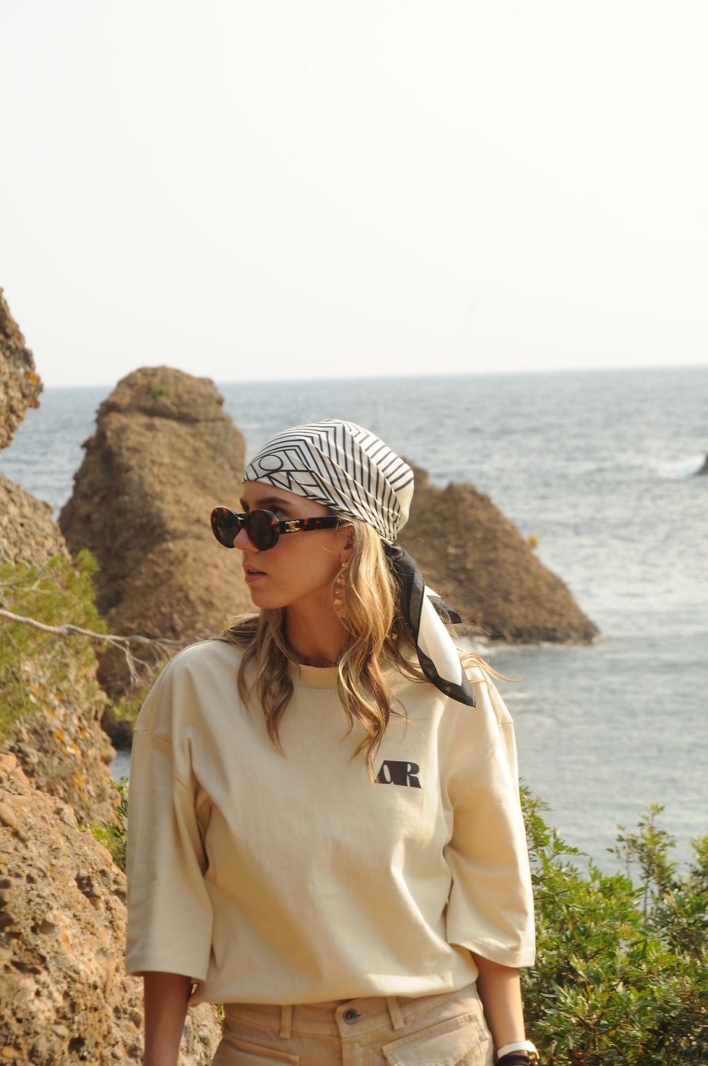 Foulard Nora Blanc
